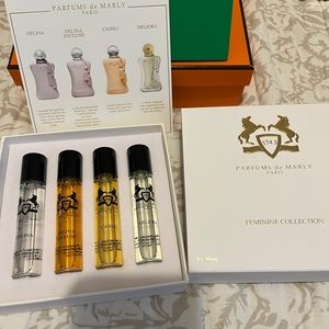 Perfume de Marly - 4 x 10 ml bottles. Delina, Delina Exclusif, Cassini, Meliora